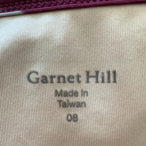 Garnet Hill Women's 3-Piece Tankini Bikini Swimsuit in Claret Shadow Purple - Picture 6 of 16